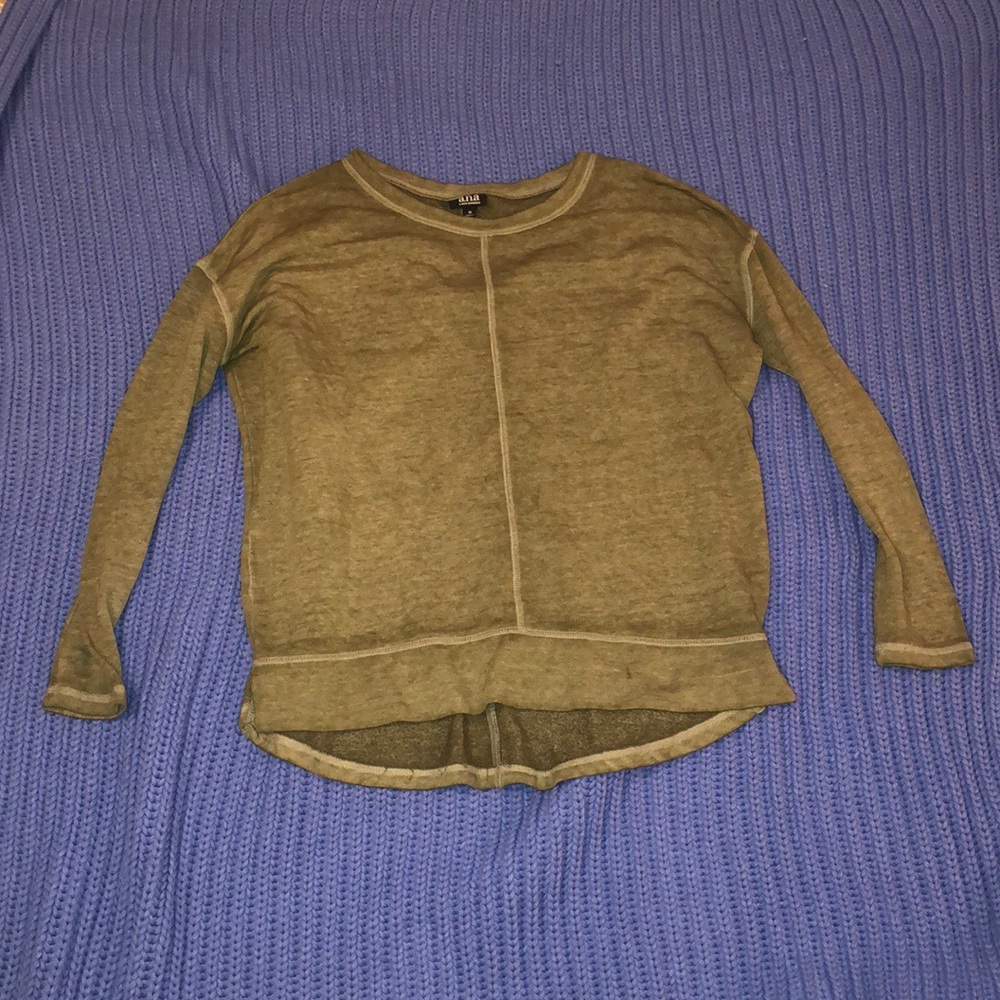 A.N.A Olive Green Long Sleeve Sweater
